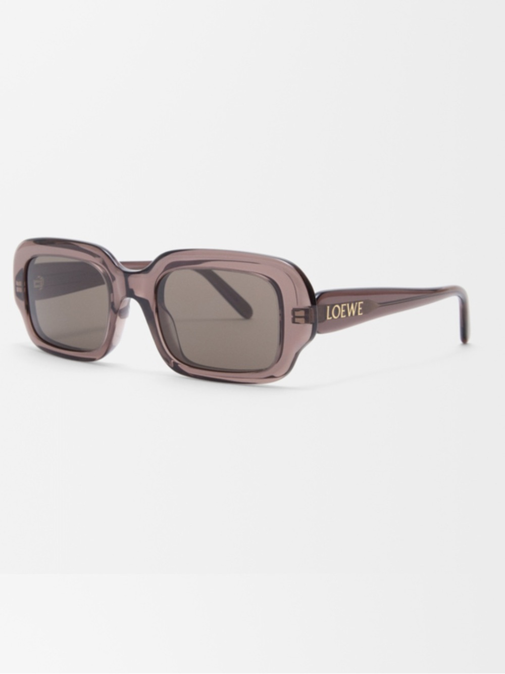 Loewe Translucent Brown Square Sunglasses